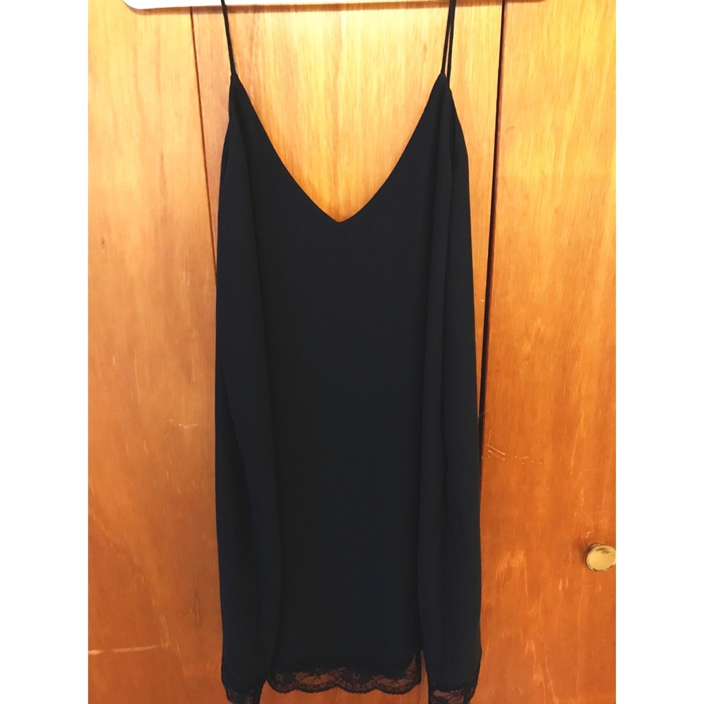 Black mini dress